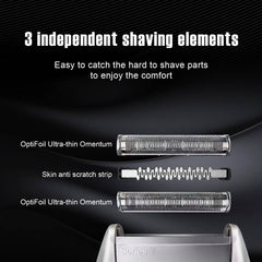 HONGNAL 70s compatible replacement head with clip-in design for Braun shavers