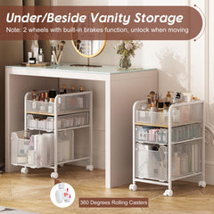 Hongtamoya cart with 360-degree swivel casters for flexible placement