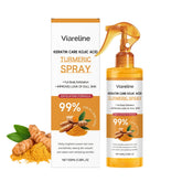 Hongyunda spray exfoliante de cúrcuma con keratina, empaque compacto para uso diario.