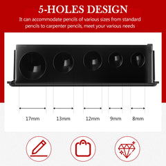 Honoson plastic lid design helps contain mess during sharpening.