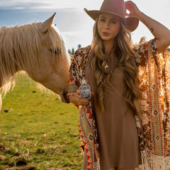 Wearing HOOEY West Desperado for daytime outings with fresh citrus and floral notes.