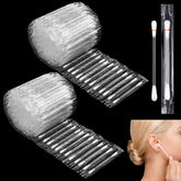 Hoolerry 200 aplicadores para cuidado de piercings: limpieza suave para zonas delicadas.