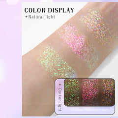 HOSAILY brillo holográfico en rodillo para cabello, acento brillante y duradero.