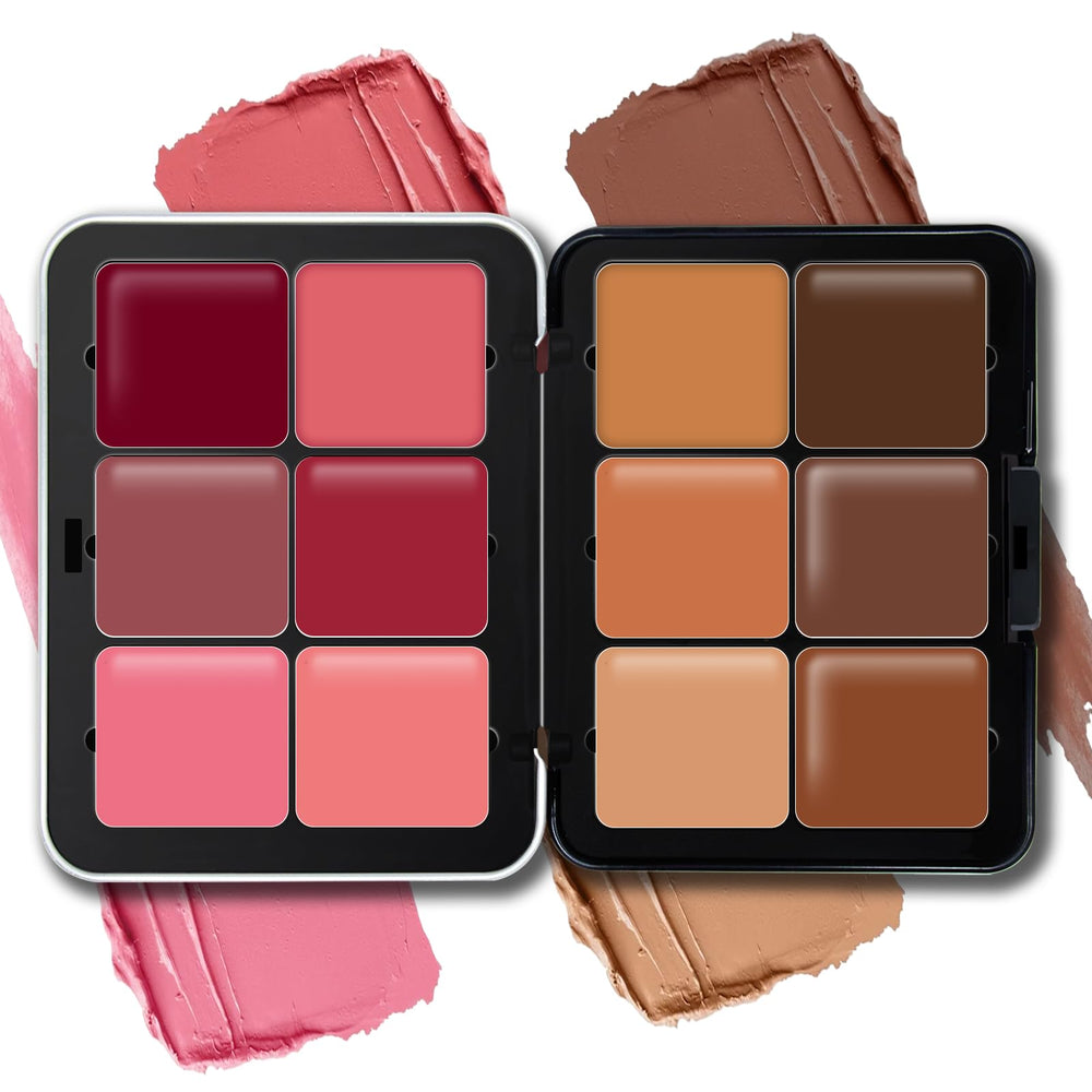 HOSAILY Cream Blush & Concealer Palette 02 open view for on-the-go makeup