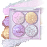 HOSAILY paleta de sombras holográficas, colores iridiscentes para estilos impactantes.