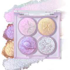 HOSAILY paleta de sombras holográficas, colores iridiscentes para estilos impactantes.