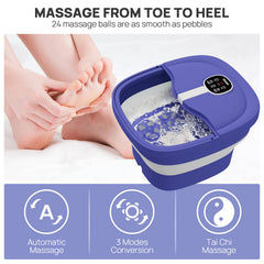 HOSPAN bubble massage soothes feet with gentle effervescence.