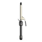 HOT TOOLS 24K Gold Extended Barrel Curling Iron close-up showing even heat for smooth curls.