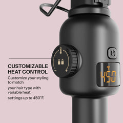 Hot Tools Pro Artist 24K Gold Three Barrel Waver thermostat display ensures accurate heat.