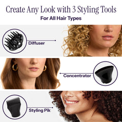 Hot Tools Pro Artist dryer cool shot feature helps set styles.