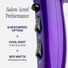 Hot Tools Pro Artist removable lint filter simplifies cleaning and maintenance.