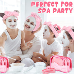 Hoteam clear cosmetic bag pink, waterproof and spacious for essentials