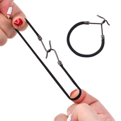 Hotop gancho elástico para coleta, ideal para cabello rizado.