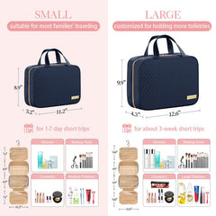 HOTOR bag features four compartments for skincare and cosmetics.