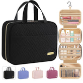 HOTOR travel toiletry bag with hanging hook for easy bathroom access