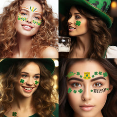 Hotoyannia glitter tattoos in two sizes for versatile cheek and arm styles.