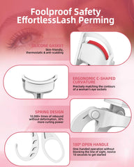 HOTRYEE heated eyelash curler demonstrates 3s lift for natural curl