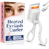HOTRYEE heated eyelash curler close-up for quick on-the-go curling with a burr-free surface