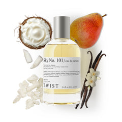 HOUSE OF TWIST Twist Sky No. 101 bottle illustrates premium fragrance for daily wear