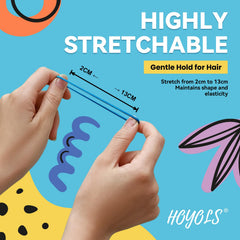 HOYOLS baby girl hair ties for gentle handling and secure ponytails