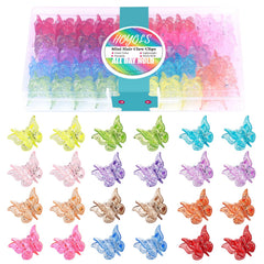 HOYOLS glitter butterfly hair clip sparkling for retro look