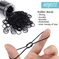 HOYOLS latex-free durable rubber bands shown in a bundle for reliable hold