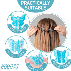 HOYOLS small jaw clip provides secure hold without pulling hair