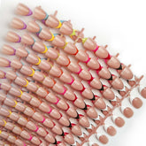 HPYFOI French-tip nails almond short collection for quick salon-like manicure