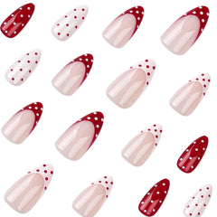 HPYFOI kit de uñas media, 24 piezas, listo para manicura casera.