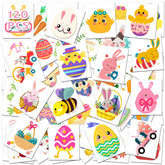 HSHFAMIIY Easter tattoos with bunny designs for kids' crafts