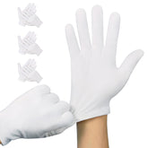 Htaexpu 3-pairs white cotton gloves packaged for overnight skin protection.