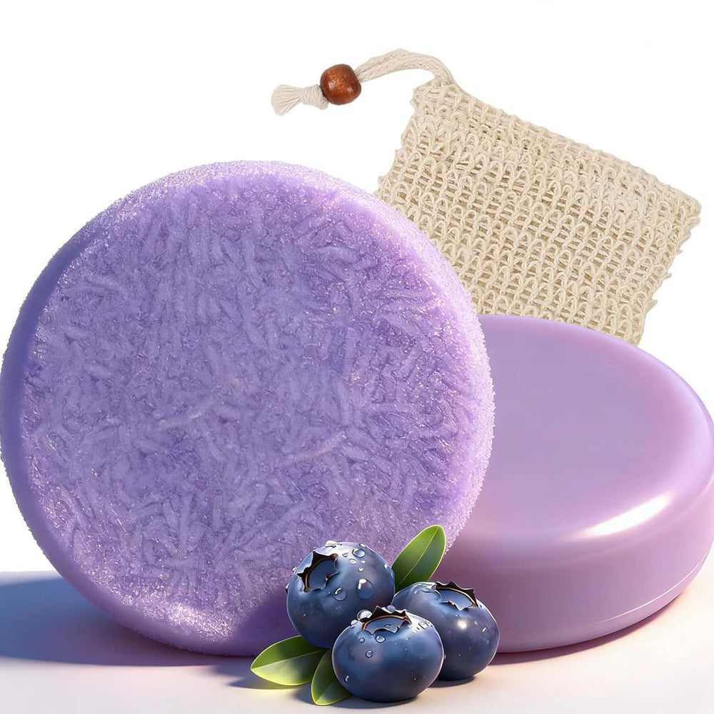 Htcpuo blueberry-fields frente: dúo champú y acondicionador para cabello suave.