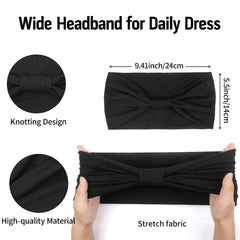 Huachi banda para cabello negra, absorbe el sudor durante entrenamiento.