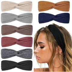 Huachi diadema para mujer, juego de 8 bandas elásticas que no se resbalan.
