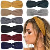 Huachi diadema con nudo twist despeja el rostro y añade estilo bohemio.