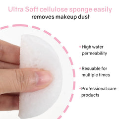 HUAXIN Biotechnology sponges expand when wet, revealing a full cleansing surface.