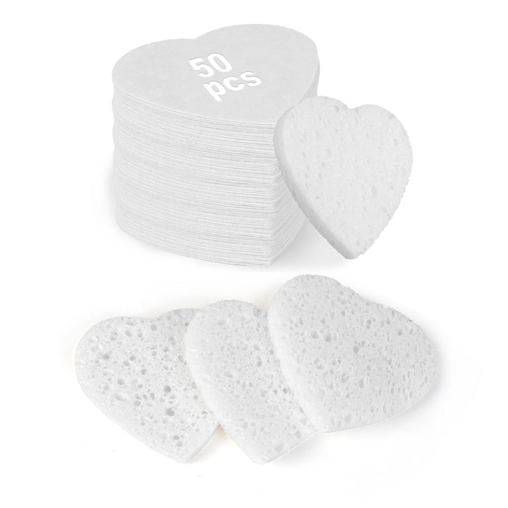 HUAXIN BIOTECHNOLOGY heart-shaped sponge for gentle cleansing and exfoliation.