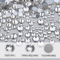 HUETFAT wax pencil included for precise rhinestone placement on nails.