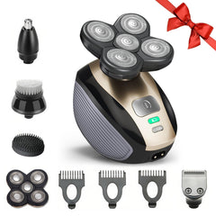 Hugdew 5-in-1 head shaver close-up blade for a clean bald look