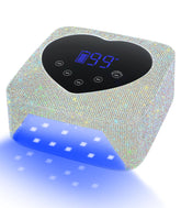 HUGMAPLE cordless UV nail lamp with 72W for fast gel curing at home