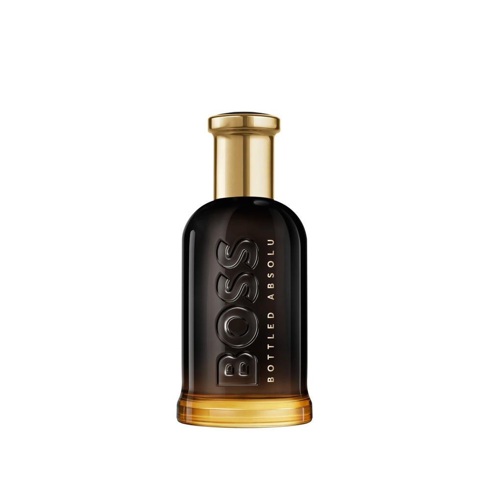 Hugo Boss Bottled Absolu Parfum Intense leather accord for a bold, lasting impression