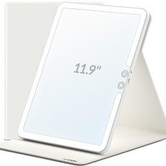 HUGOAI travel makeup mirror 11.9-inch front view for on-the-go styling