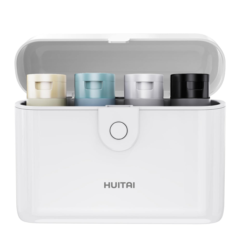 HUITAI travel bottles case 4x2oz compact design for easy packing.