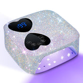 HUITINE bling-diamond-design nail lamp adds luxe sparkle to manicures.