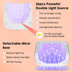 HUITINE smart touch timer display enables precise curing.