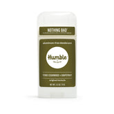 Desodorante Humble Brands Original sin aluminio, envase visible para uso diario.
