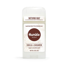 Humble Brands ingredientes clave: fórmula simple para desodorante sin bicarbonato