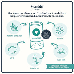 Close-up of Humble Brands Original Formula texture for a smooth, dry-feel application