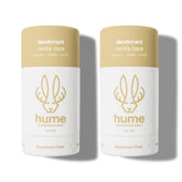 Hume Supernatural Vanilla Daze pack shows aluminum-free deodorant for all-day freshness.