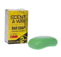 Scent-A-Way MAX Bar de Hunters Specialties, jabón verde, neutraliza olores para exteriores.